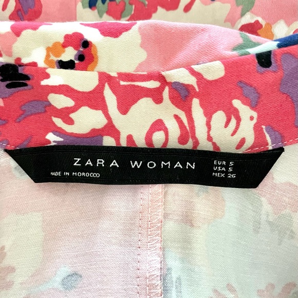 Zara Floral Print Shirt Dress - Picture 10 of 11